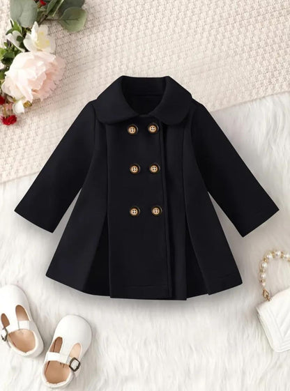 BLACK WESTERN WINTER KIDS COAT
