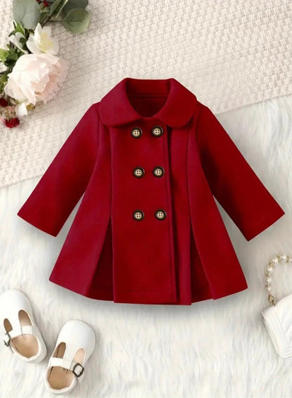 MAROON WESTERN WINTER KIDS COAT