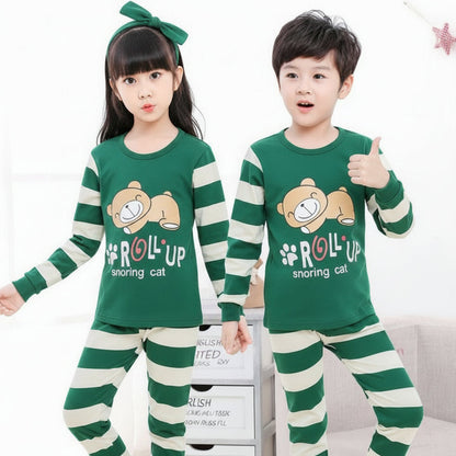 Green Roll Up Printed Kids Wear