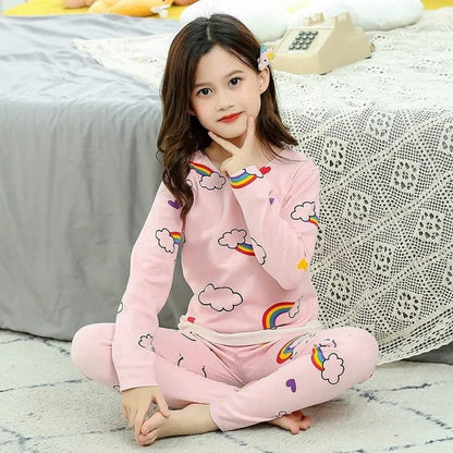 Pink Rainbow Printed Kids Wear